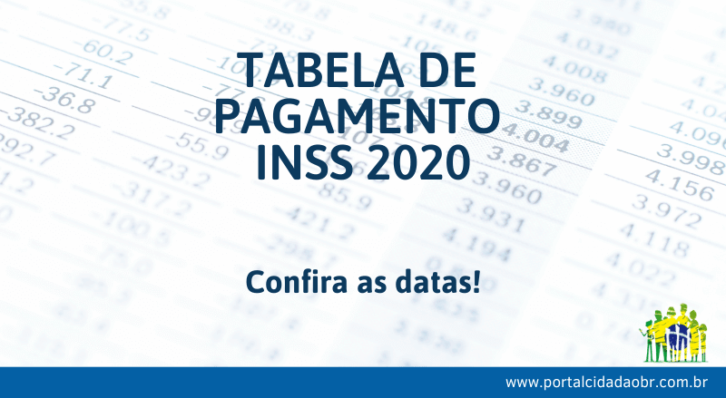 Consulte A Tabela De Pagamento Do Inss 2020 Portal Cidadão Br 2581
